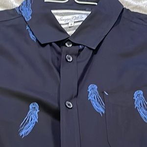 NWOT sovereign code small octopus accent black short sleeve